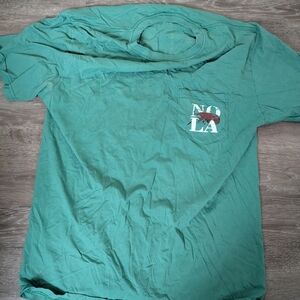 Nola Green Short Sleeve Tee Vibrant Casual Style
